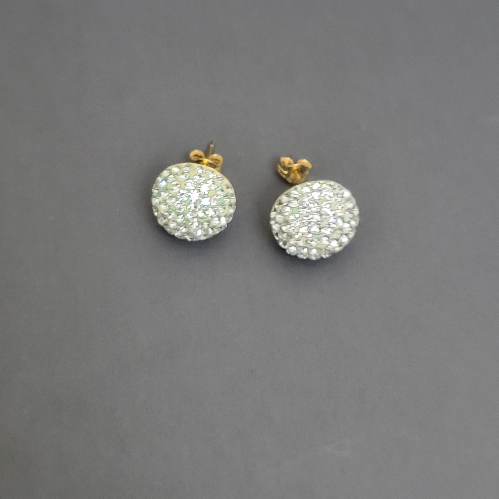 Gold Filled Crystal Stud Earrings